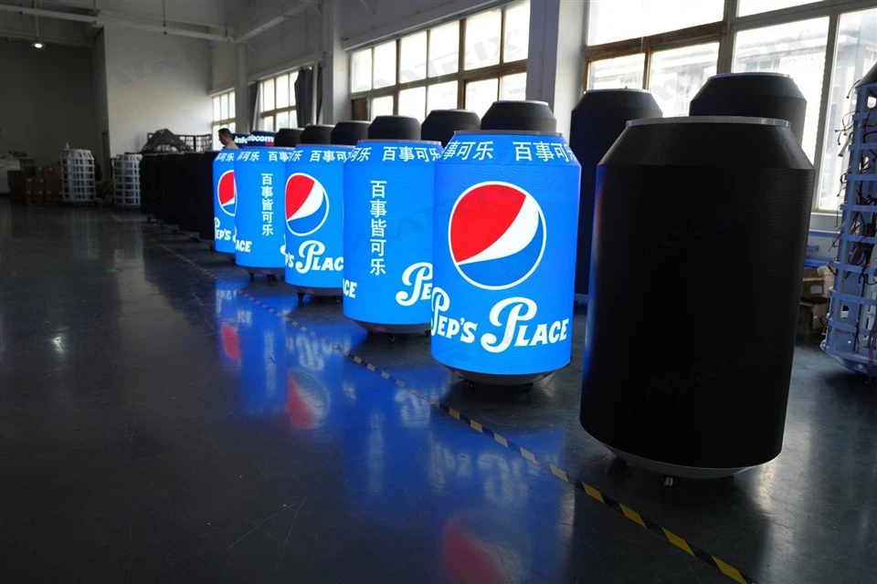 Can Bottle Shape Led Display Screen